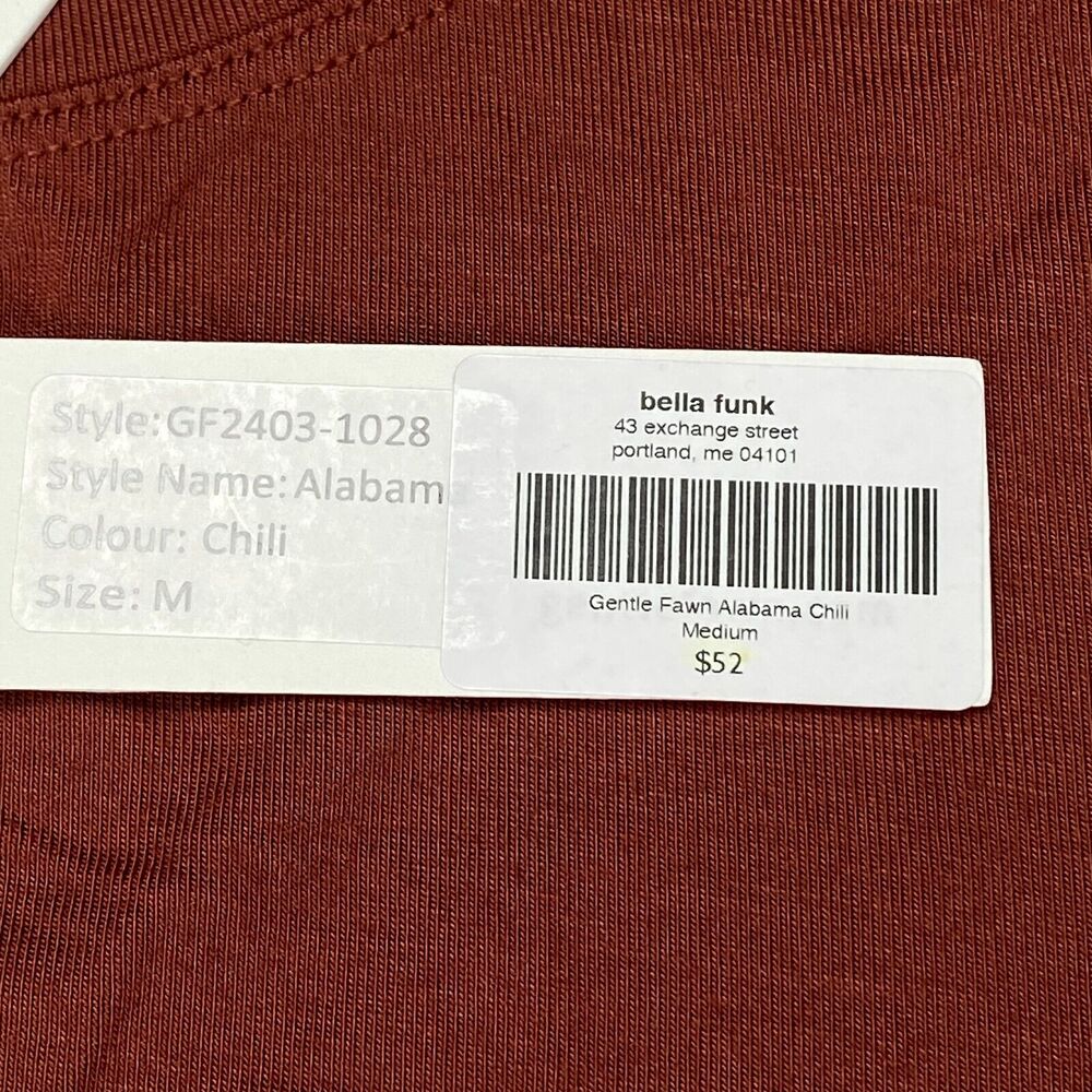 Gentle Fawn Alabama Jersey Knit Short Sleeve T-Shirt Womens Sz M Chili MSRP: $52 - Picture 14 of 16